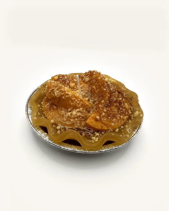 Peach Cobbler Pie candle