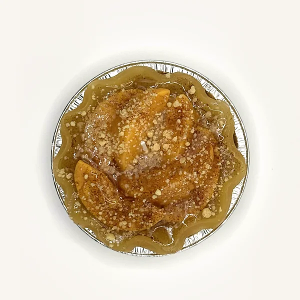 Peach cobbler pie candle